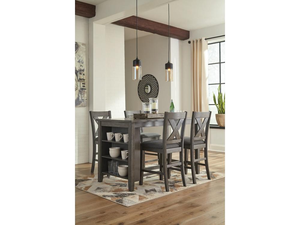 Signature Design by Ashley - Caitbrook Upholstered Barstool (Set Of 2) in Dark Gray - D388-124 veiw 4