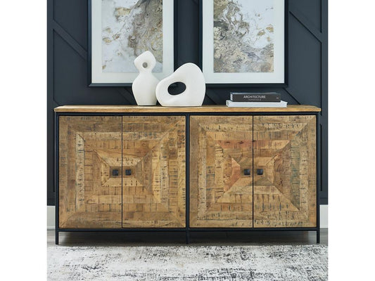 Signature Design by Ashley - Camney Accent Cabinet in Brown/Black - A4000581 veiw 2