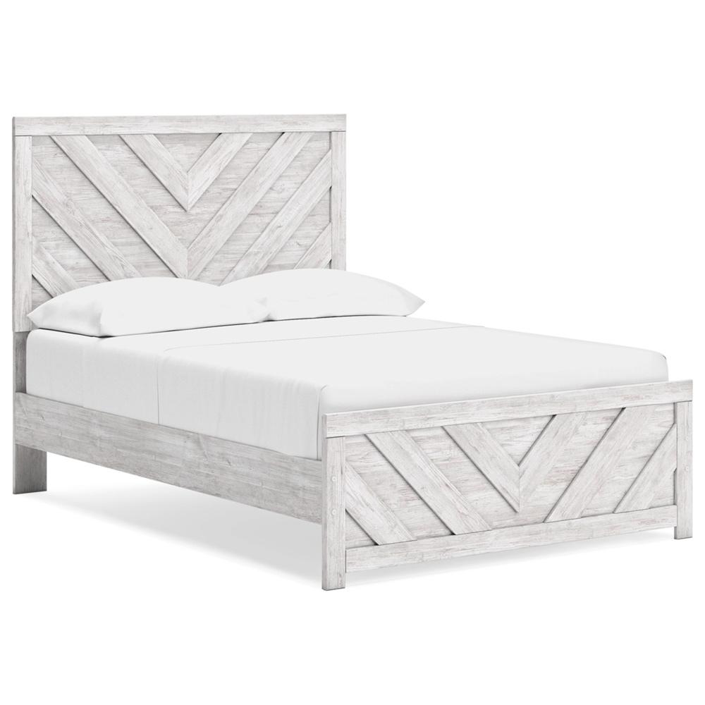 Signature Design by Ashley - Cayboni Full Panel Bed in Whitewash veiw 1