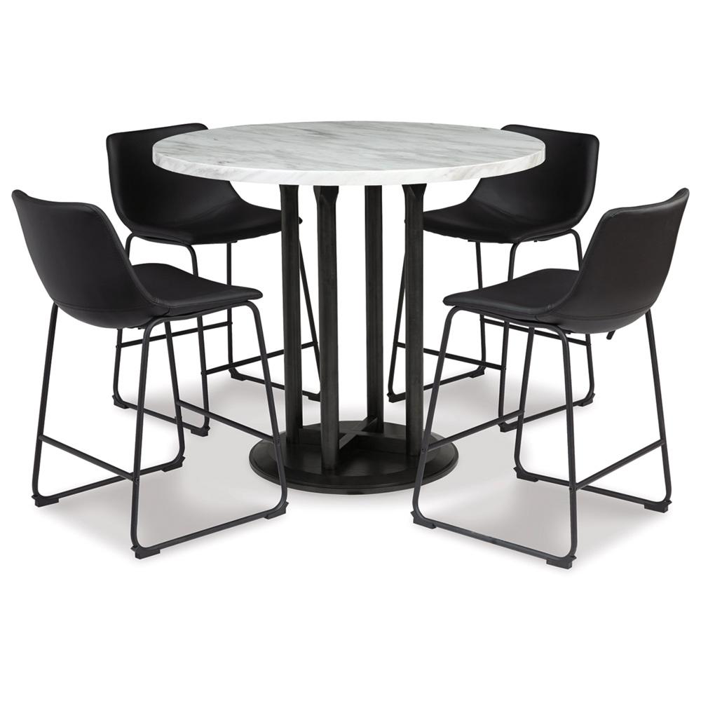 Signature Design by Ashley - Centiar Dining Table And 4 Chairs in Two-tone veiw 1