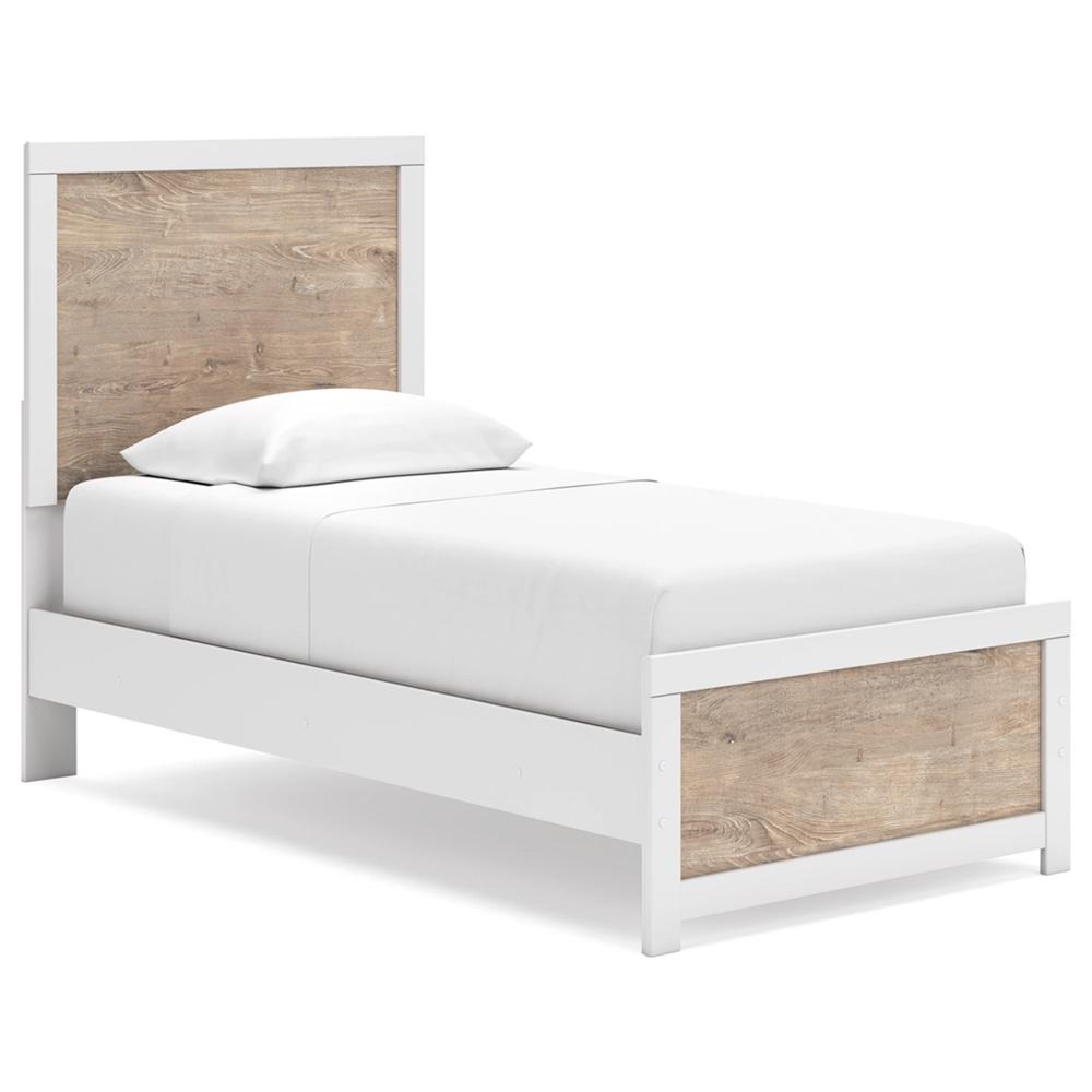 Signature Design by Ashley - Charbitt Twin Panel Bed in Two-Tone veiw 1