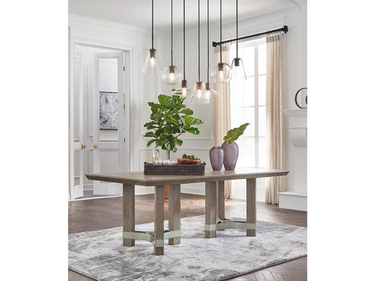 Signature Design by Ashley - Chrestner Rectangular Dining Room Table in Gray - D983-25 veiw 2