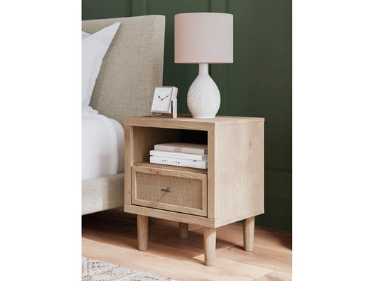 Signature Design by Ashley - Cielden One Drawer Night Stand in Tan - B1199-91 veiw 2