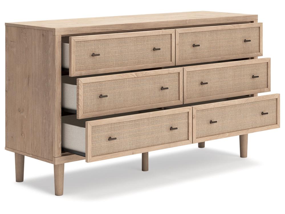 Signature Design by Ashley - Cielden Six Drawer Dresser in Tan - B1199-231 veiw 3