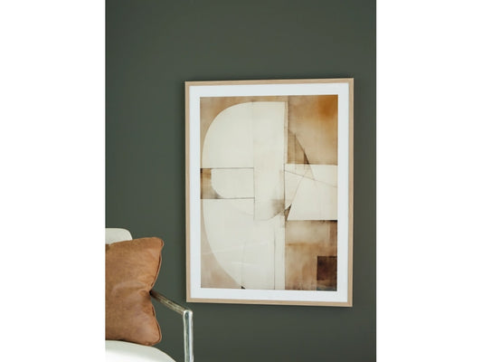 Signature Design by Ashley - Corlain Wall Art in Brown/Tan/White - A8000407 veiw 2