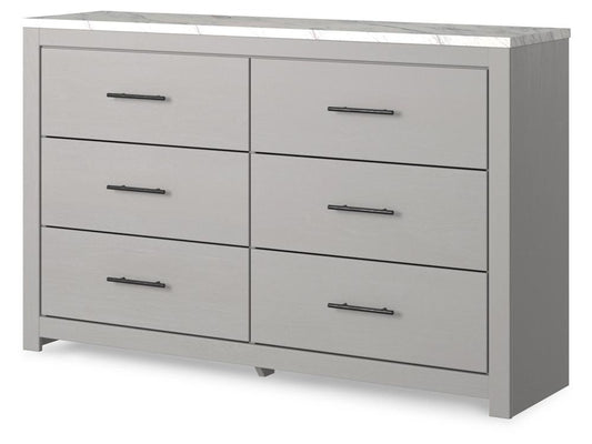 Signature Design by Ashley - Cottonburg Dresser in Light Gray/White - B1192-31 veiw 2