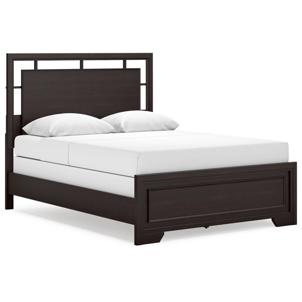 Signature Design by Ashley - Covetown Queen Panel Bed in Dark Brown veiw 1