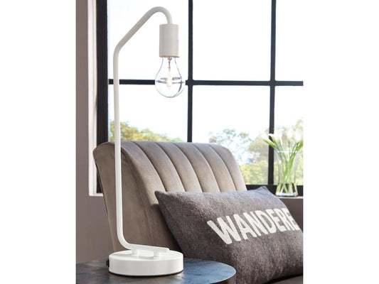 Signature Design by Ashley - Covybend Metal Desk Lamp in White - L734322 veiw 2