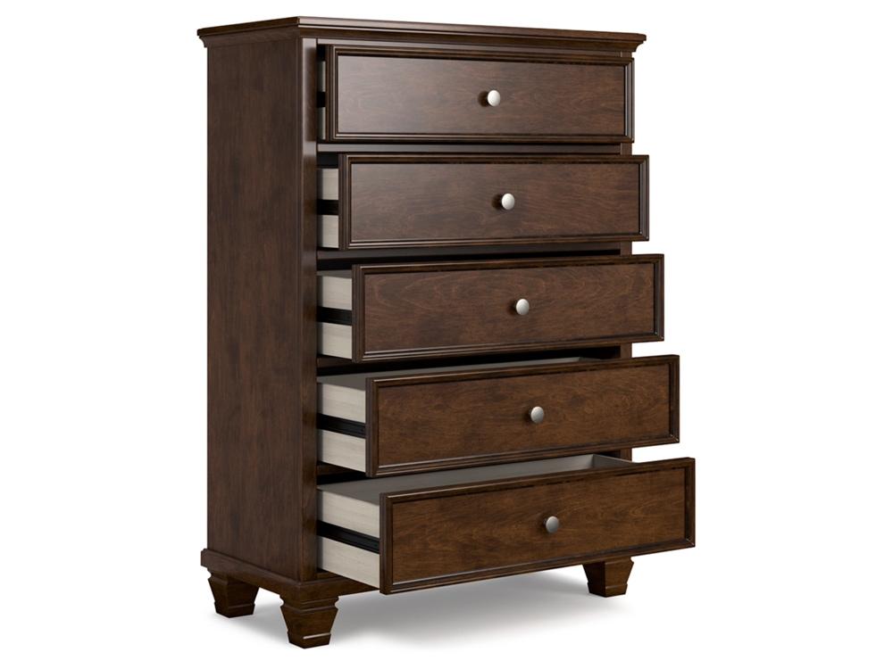 Signature Design by Ashley - Danabrin Five Drawer Chest in Brown - B685-46 veiw 3