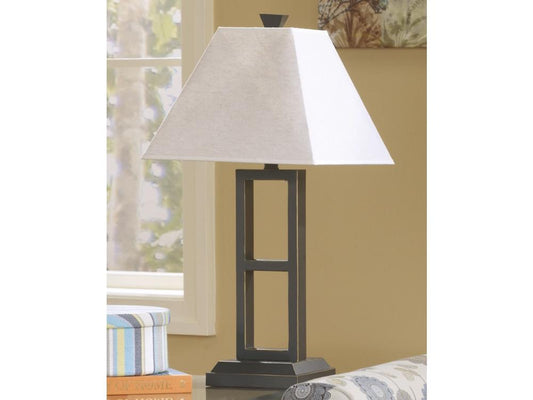 Signature Design by Ashley - Deidra Metal Table Lamp in Black - L318924 veiw 2
