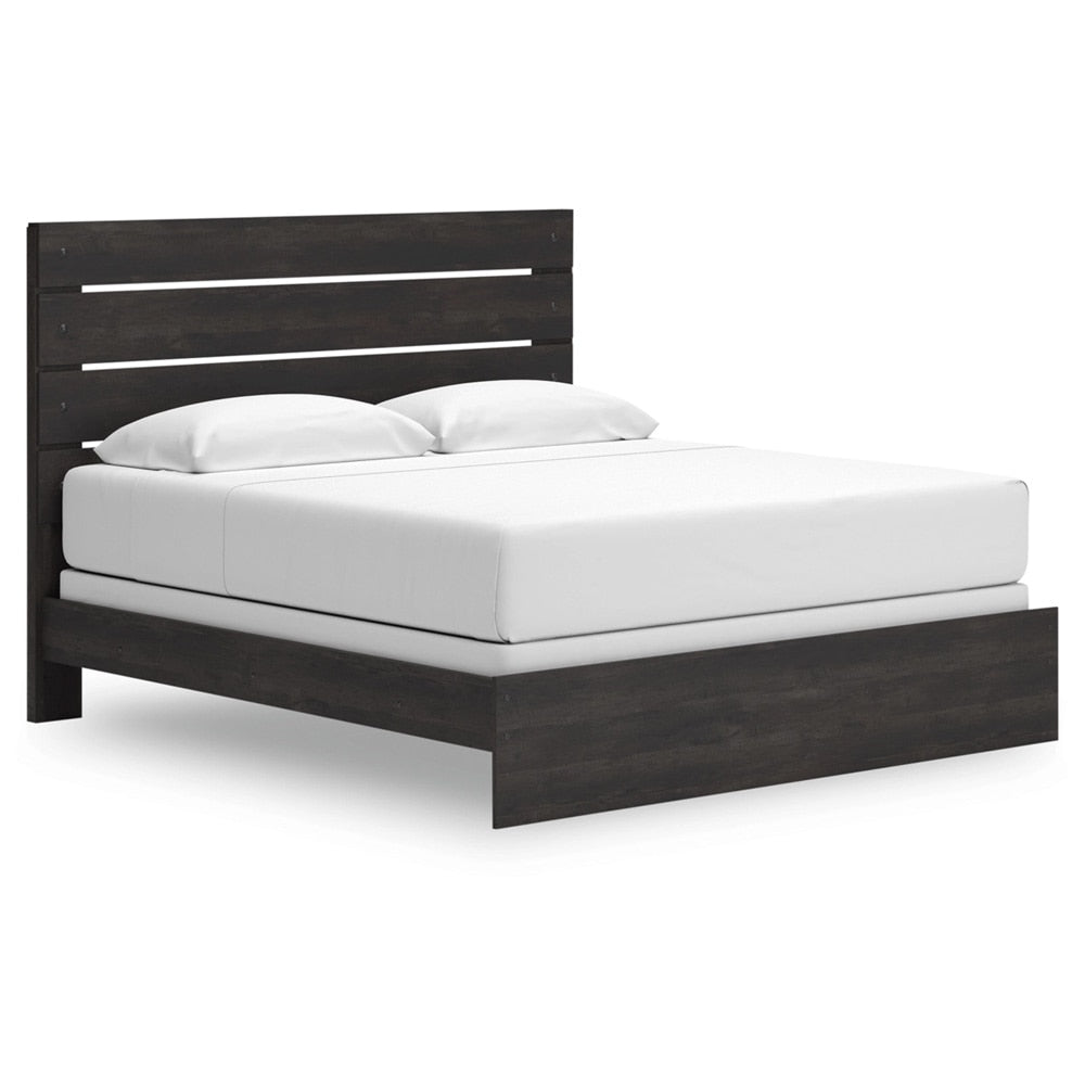 Signature Design by Ashley - Delmorta King Panel Bed in Dark Gray veiw 1