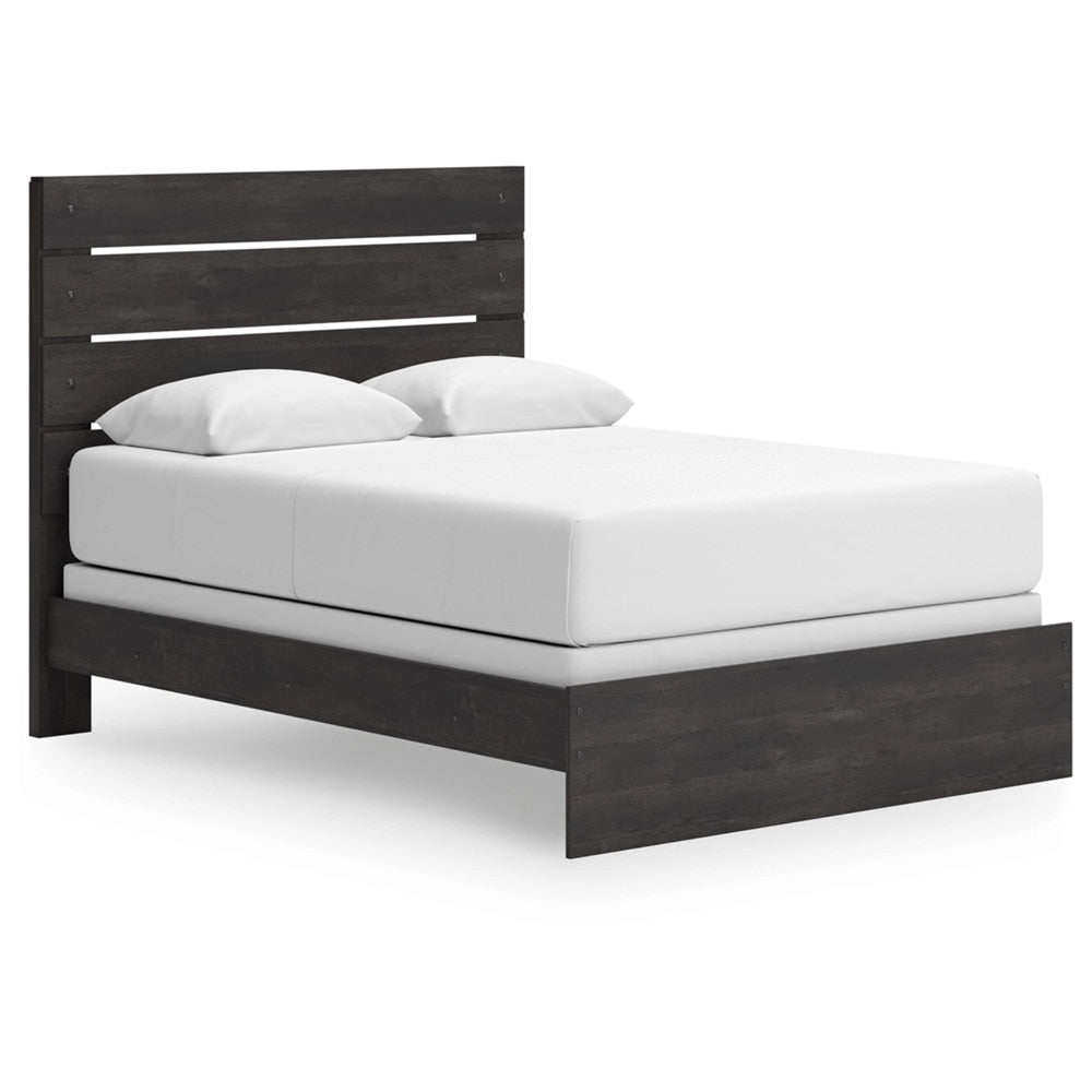 Signature Design by Ashley - Delmorta Queen Panel Bed in Dark Gray veiw 1