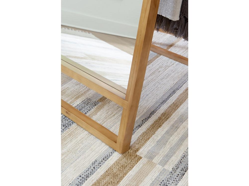 Signature Design by Ashley - Devford Floor Mirror in Brown - A8010341 veiw 3