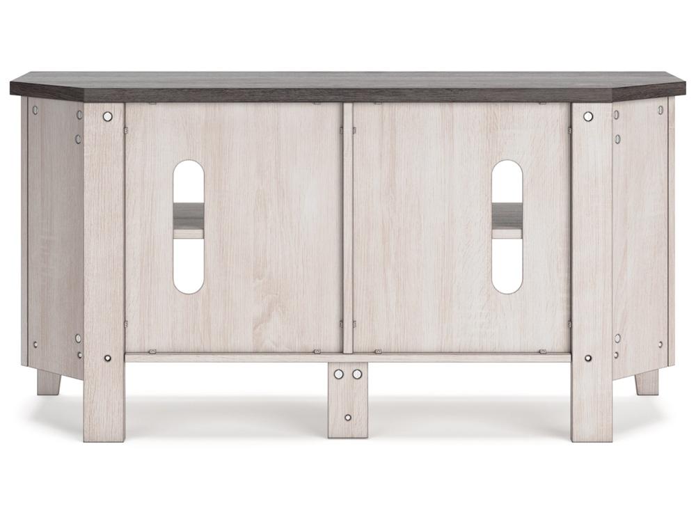 Signature Design by Ashley - Dorrinson Small Corner Tv Stand in Two-tone - W287-46 veiw 4