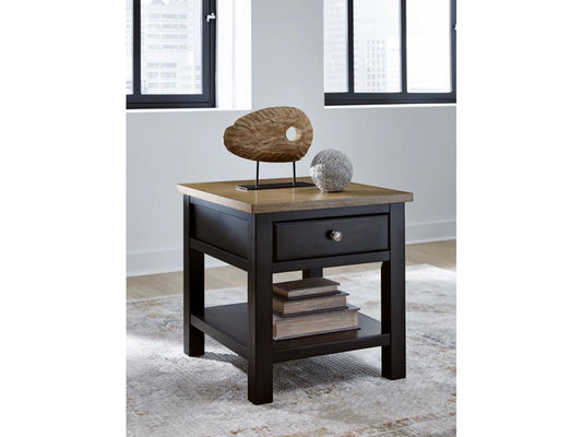 Signature Design by Ashley - Drazmine Rectangular End Table in Brown - T734-3 veiw 2