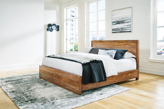 Signature Design by Ashley - Dressonni California King Panel Bed in Brown veiw 2