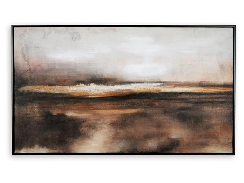 Signature Design by Ashley - Drewland Wall Art in Black/Brown/Orange - A8000375 veiw 3