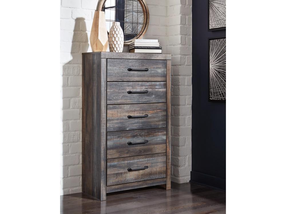 Signature Design by Ashley - Drystan Five Drawer Chest in Multi - B211-46 veiw 3
