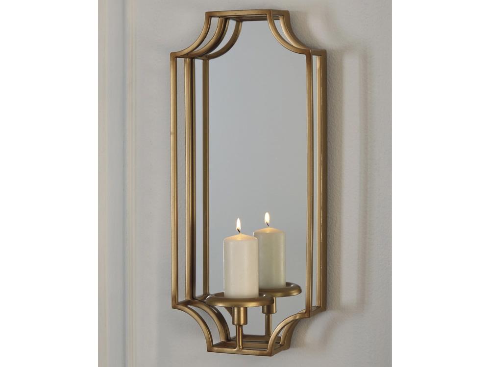 Signature Design by Ashley - Dumi Wall Sconce in Gold Finish - A8010153 veiw 2