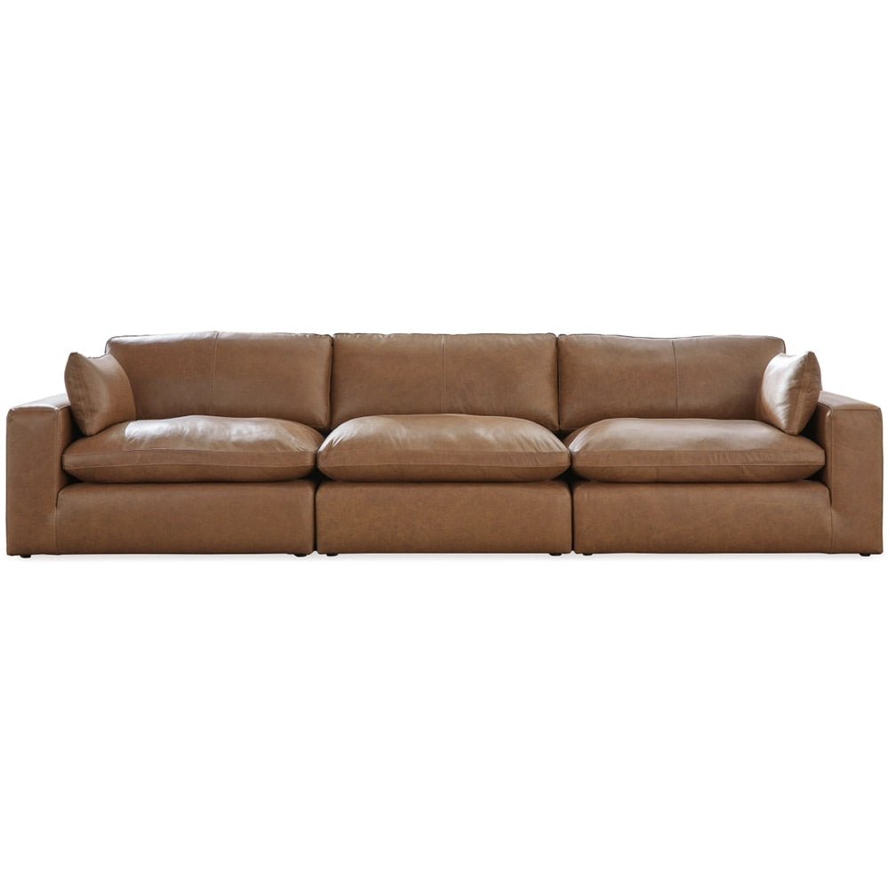 Signature Design by Ashley - Emilia 3 Piece Sectional in Caramel veiw 1