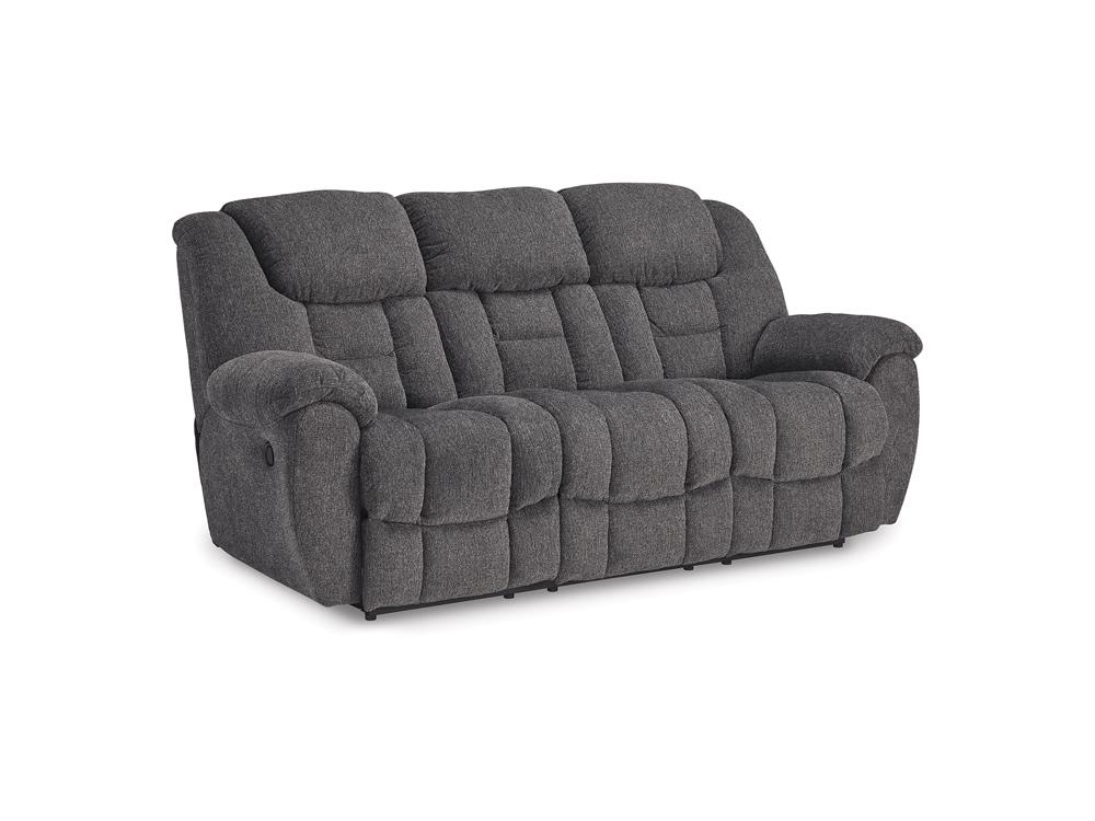 Signature Design by Ashley - Foreside Reclining Sofa in Charcoal - 3810488 veiw 1