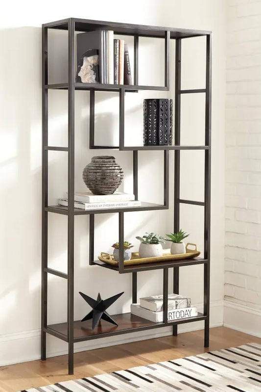 Signature Design by Ashley - Frankwell Bookcase in Brown/Black - A4000021 view 2