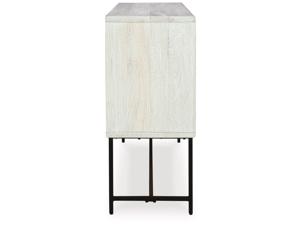 Signature Design by Ashley - Freyton Accent Cabinet in White/Gray - A4000582 veiw 4