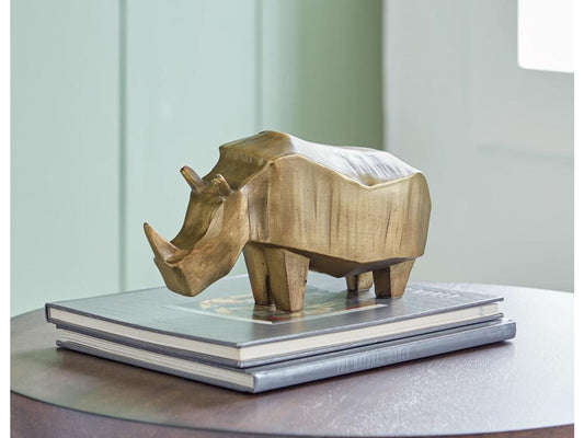 Signature Design by Ashley - Gentwell Sculpture in Antique Gold Finish - A2000665 veiw 2