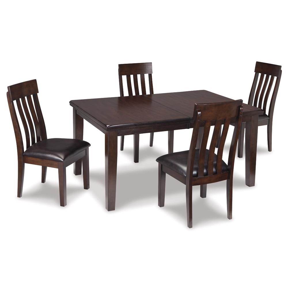 Signature Design by Ashley - Haddigan Dining Table And 4 Chairs in DarkBrown veiw 1