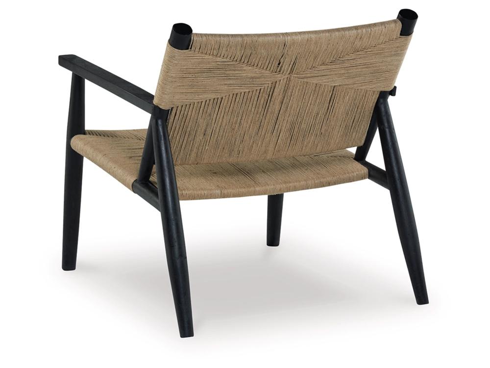 Signature Design by Ashley - Halfmore Accent Chair in Black/Natural - A3000672 veiw 4
