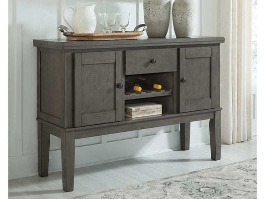 Signature Design by Ashley - Hallanden Dining Room Server in Gray - D589-60 veiw 2