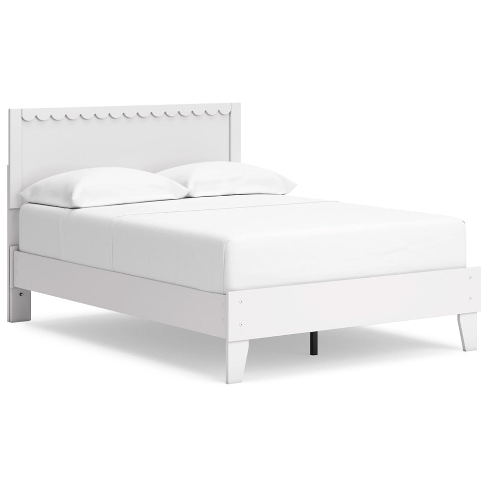 Signature Design by Ashley - Hallityn Full Panel Platform Bed in White veiw 1