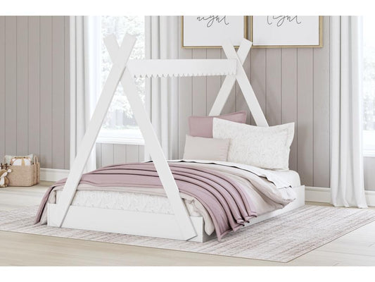 Signature Design by Ashley - Hallityn Full Tent Complete Bed In Box in White - EB1810-122 veiw 2