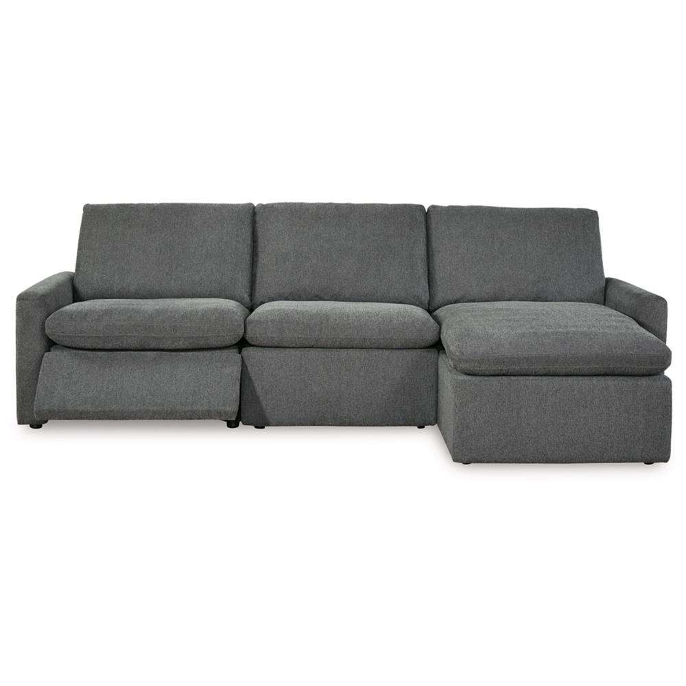 Signature Design by Ashley - Hartsdale 3-Piece Right Arm Facing Reclining Sofa Chaise in Granite veiw 1