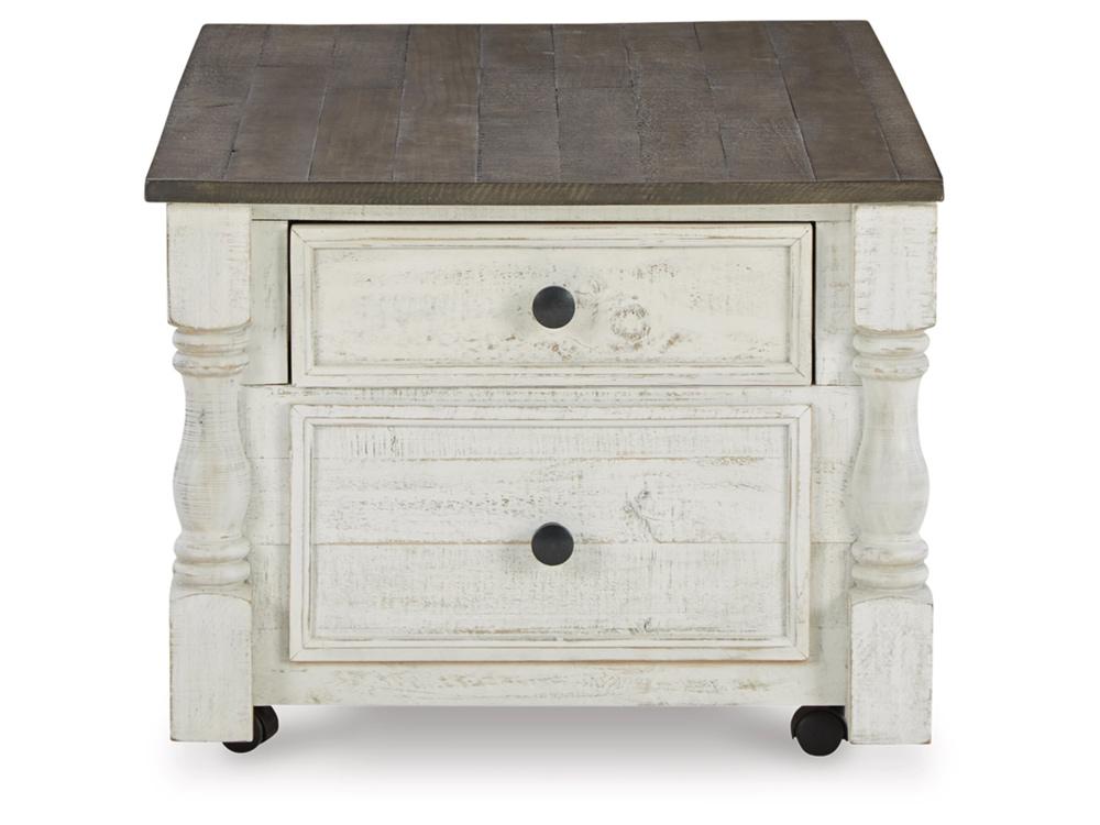 Signature Design by Ashley - Havalance Lift Top Cocktail Table in White/Gray - T994-20 veiw 4