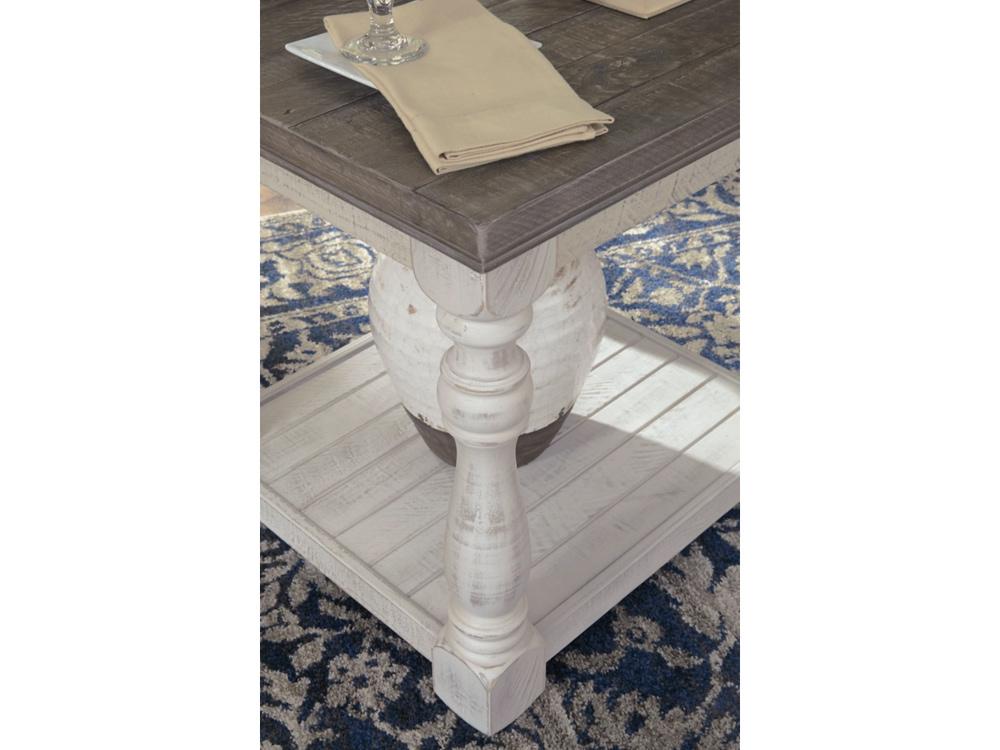 Signature Design by Ashley - Havalance Rectangular End Table in Gray/White - T814-3 veiw 3