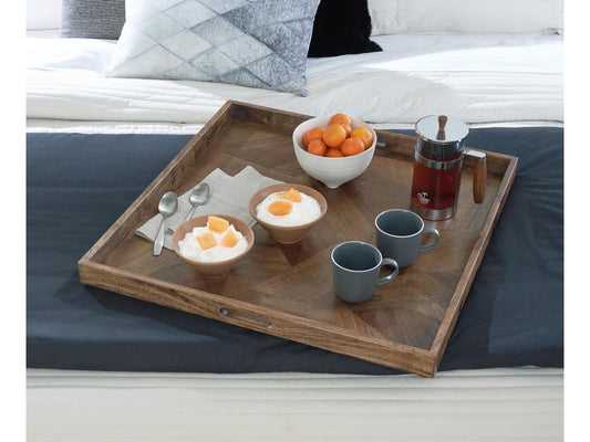 Signature Design by Ashley - Heddford Tray in Brown - A2000722 veiw 2