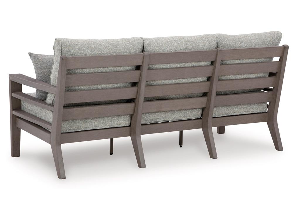 Signature Design by Ashley - Hillside Barn Outdoor Sofa With Cushion in Gray/Brown - P564-838 veiw 4