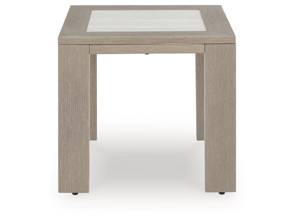 Signature Design by Ashley - Kimpton Isle Outdoor Square End Table in Brown - P704-702 veiw 1