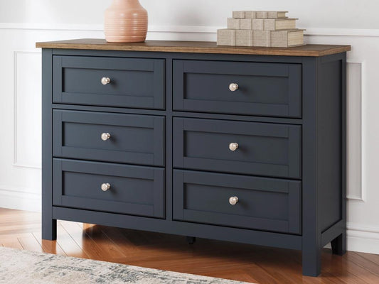 Signature Design by Ashley - Landocken Dresser in Brown/Blue - B414-21 veiw 2