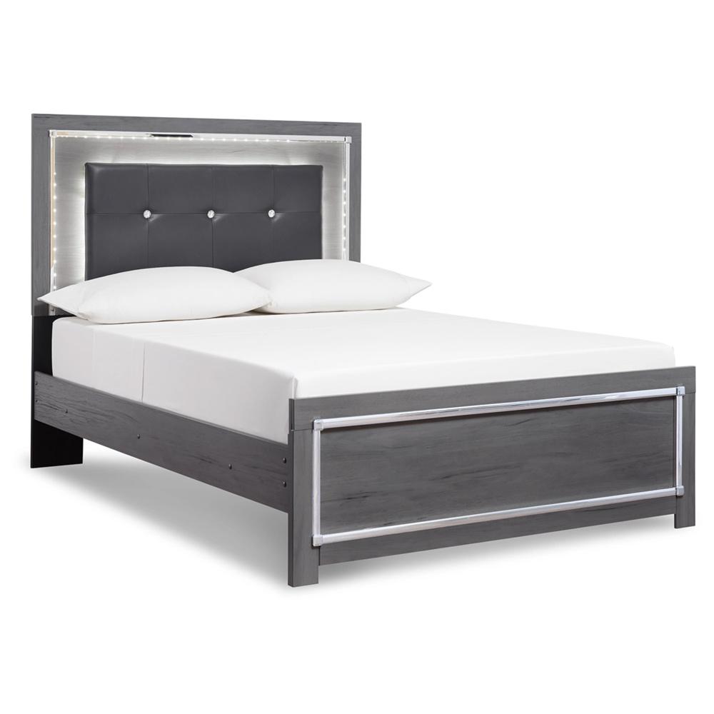 Signature Design by Ashley - Lodanna Full Panel Bed in Gray veiw 1