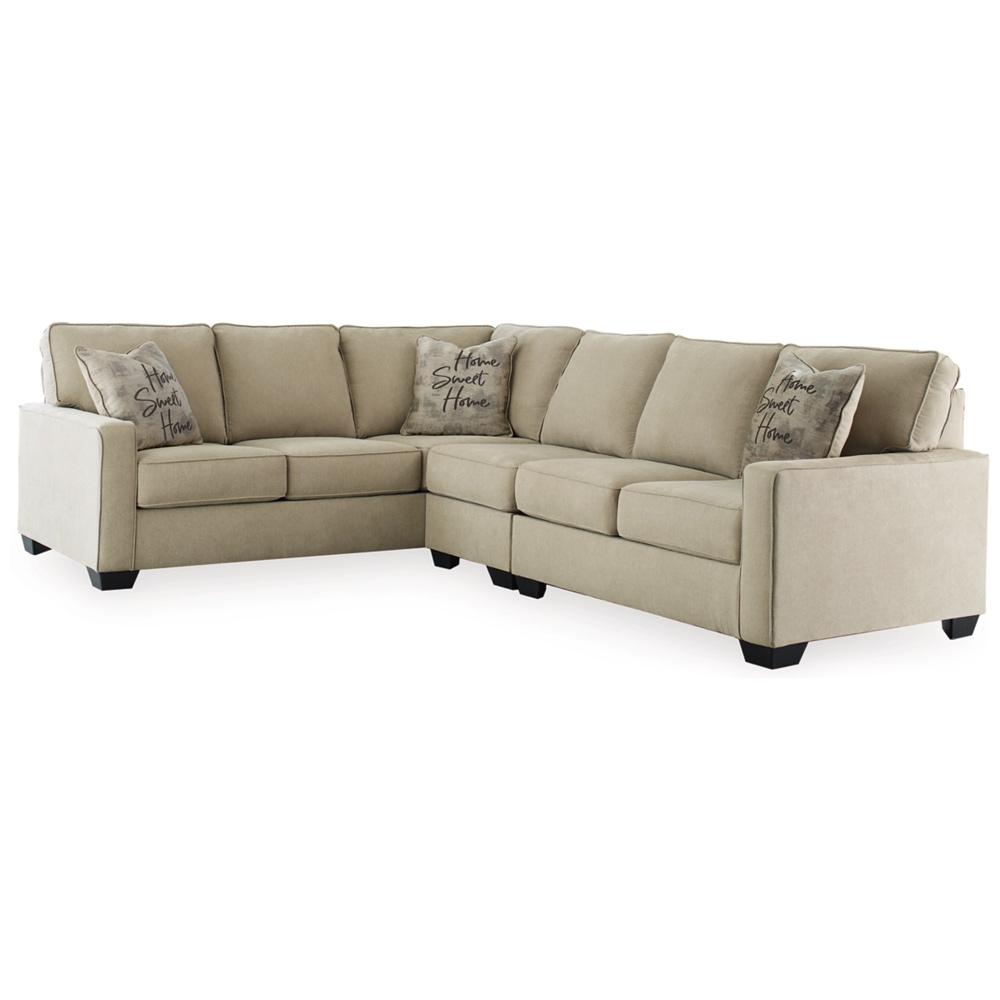 Signature Design by Ashley - Lucina 3 Piece Sectional in Quartz veiw 1