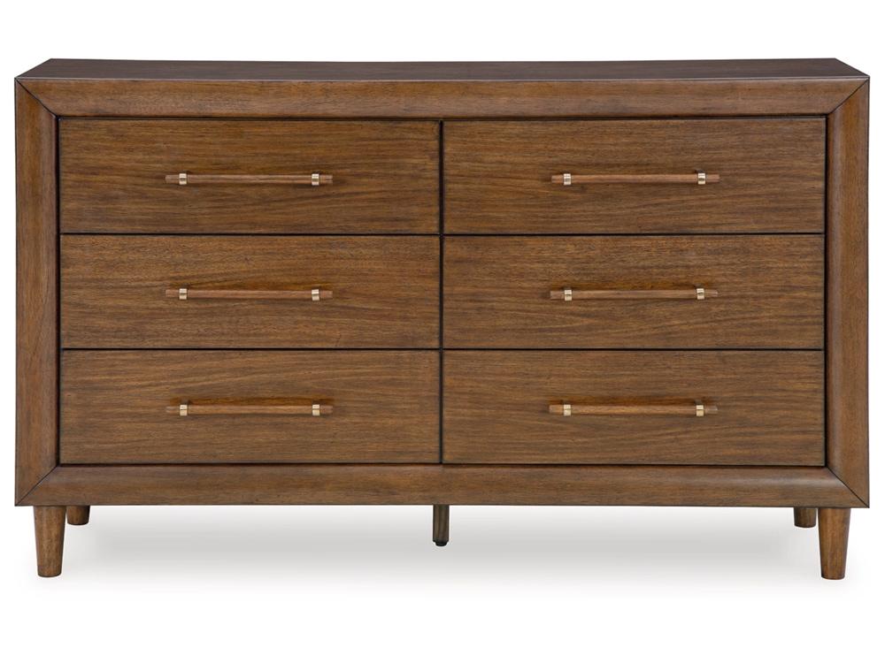 Signature Design by Ashley - Lyncott Dresser in Brown - B615-31 veiw 1