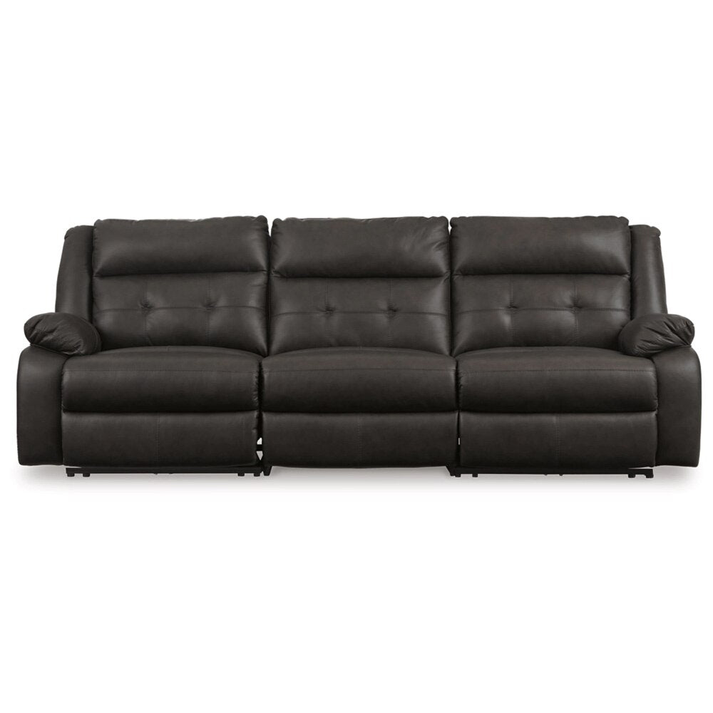 Signature Design by Ashley - Mackie Pike 3-Piece Power Reclining Sectional Sofa in Storm veiw 1