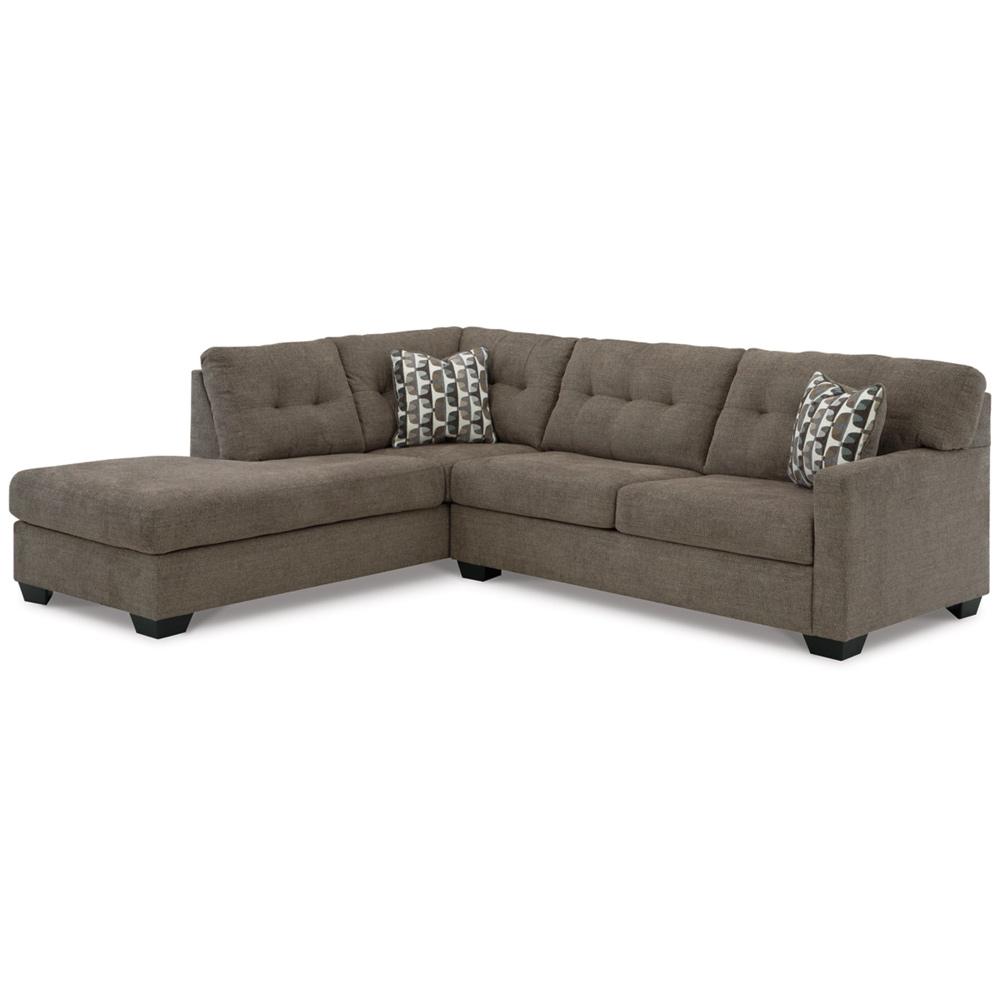 Signature Design by Ashley - Mahoney 2 Piece Sectional With Chaise in Chocolate veiw 1