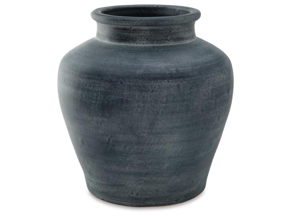 Signature Design by Ashley - Meadie Vase in Distressed Blue - A2000629 veiw 1