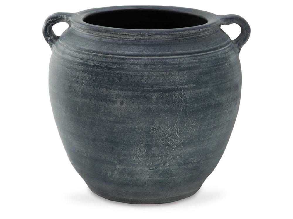 Signature Design by Ashley - Meadie Vase in Distressed Blue - A2000628 veiw 1