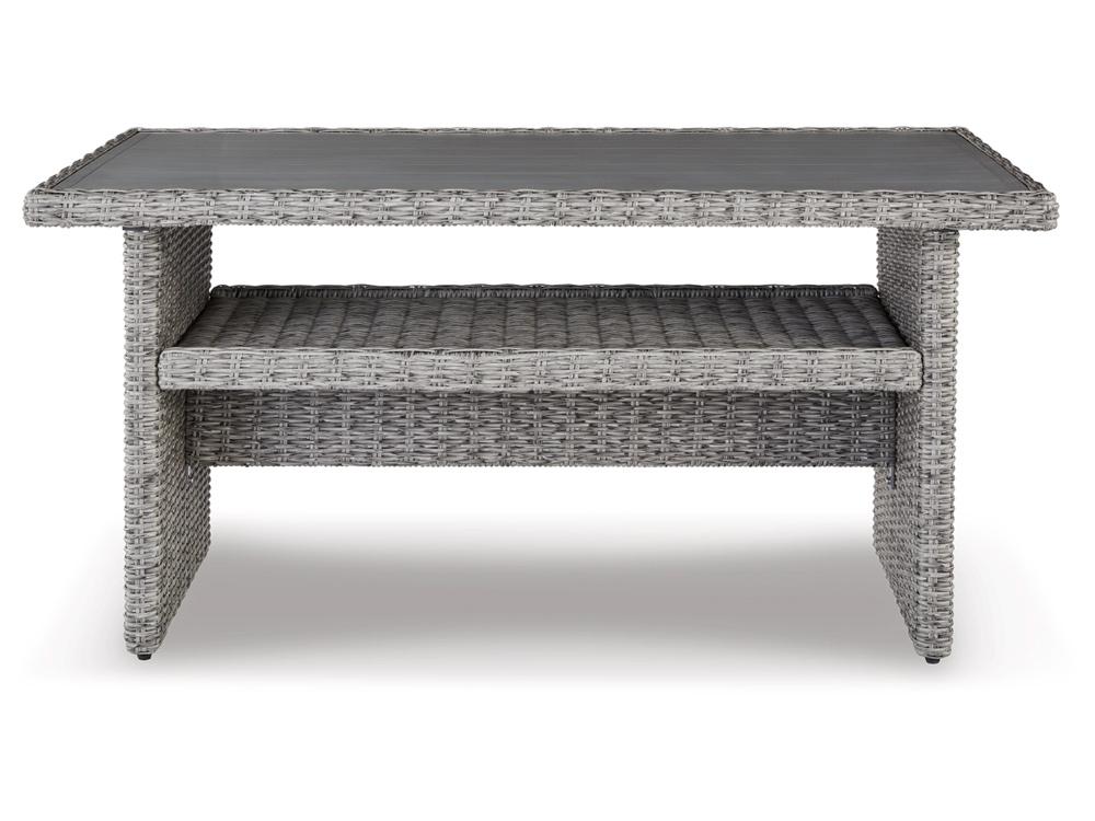Signature Design by Ashley - Naples Beach Outdoor Rect Multi-Use Table in Light Gray - P439-625 veiw 1