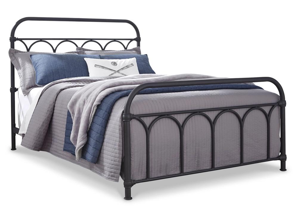 Signature Design by Ashley - Nashburg Full Metal Hdbd/Ftbd/Rails in Black - B280-672 veiw 1