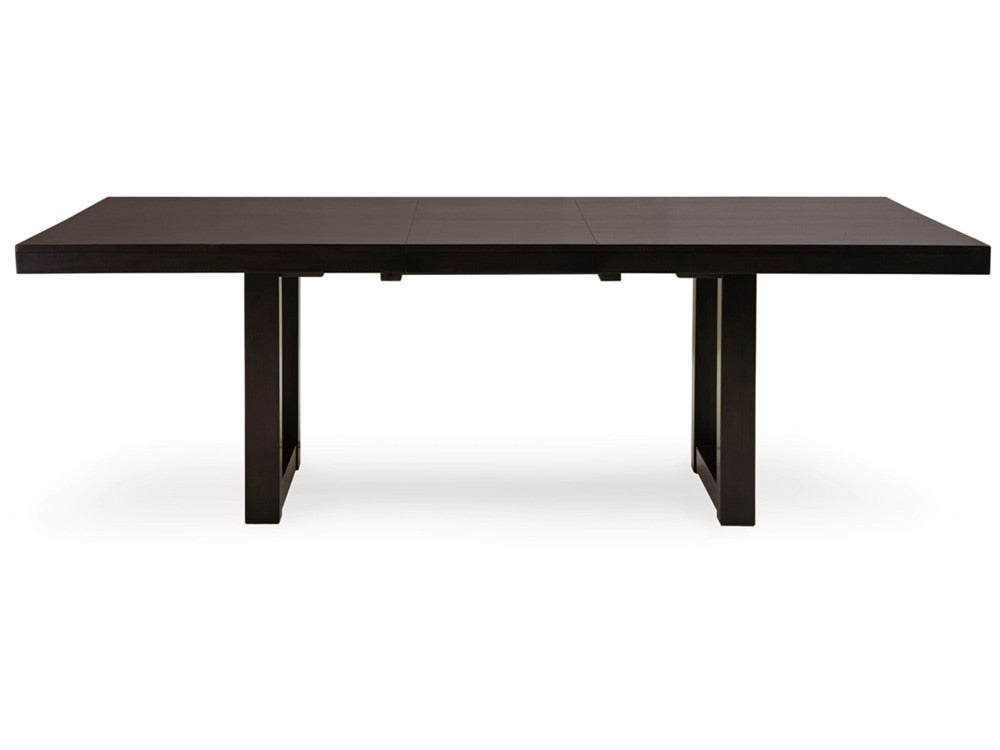 Signature Design by Ashley - Neymorton Rect Drm Butterfly Ext Table in Light Gray/Brown - D618-35 veiw 1